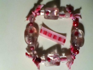 bead and ribbon bracelet