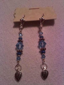 Blue Earrings- 3rd view