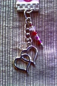 Pink Heart Sergeant-Ribbon Bracelet- detail