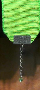 Thick Green Ribbon Bracelet $10